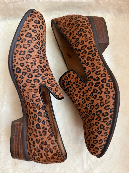 Sofft Shoes - Söfft Leopard Print Slip-On Loafers in Brown and Black 7.5 Quiet Luxury Flats